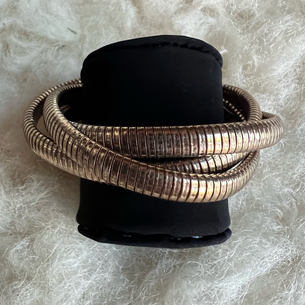 Marc Jacobs Silver Multi-Row Coil Bracelet